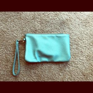 Teal Adrienne Vittadini wristlet